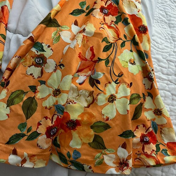 Floral Girls Bell Bottom Flare Pants - Picture 5 of 6